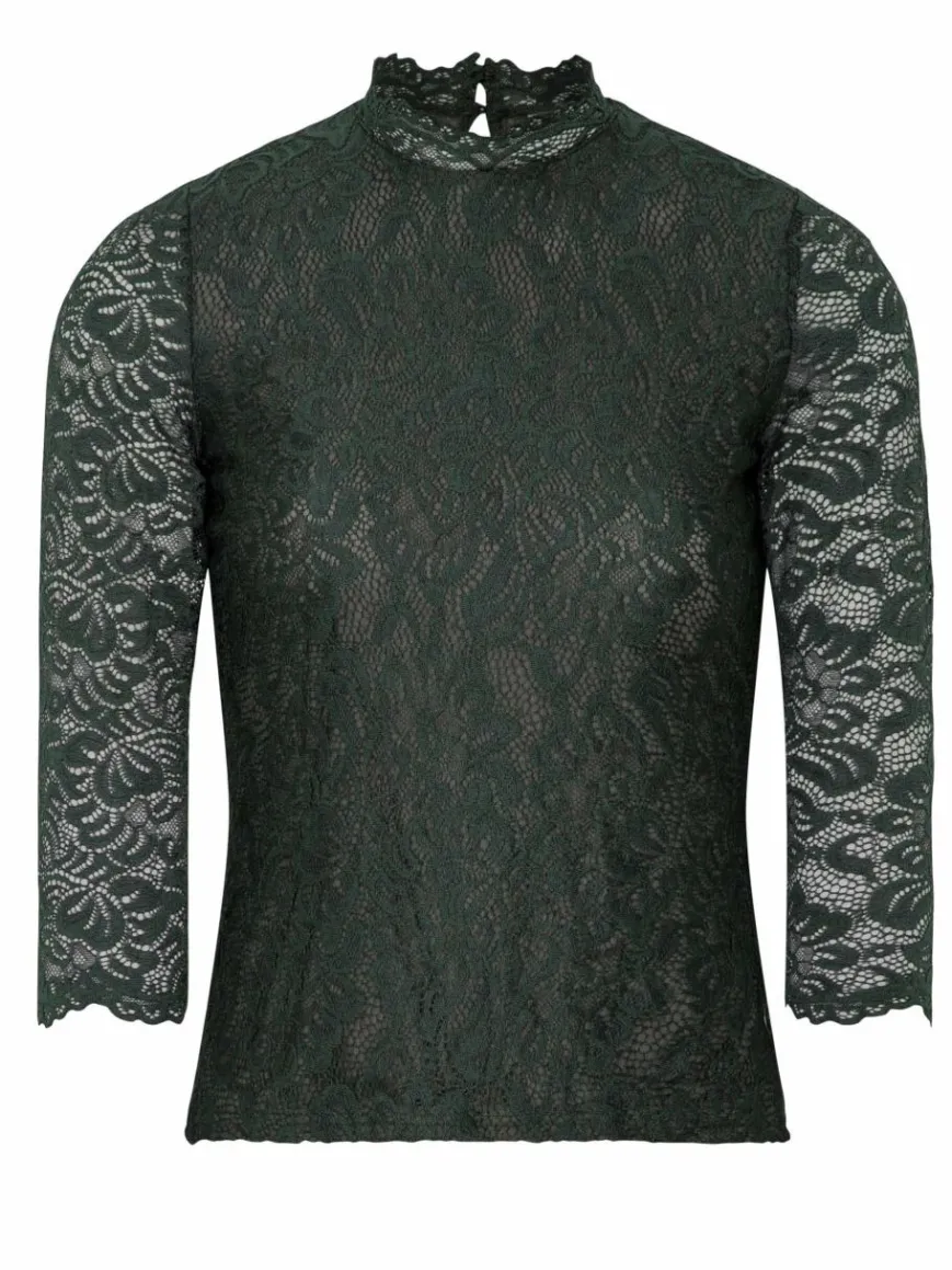 Spieth & Wenksy Blusen*Damen Dirndlbluse - Amberg grün gemustert