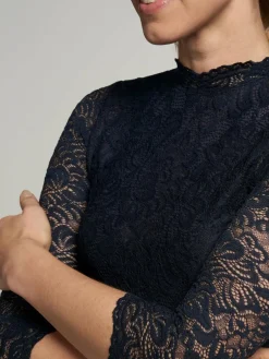 Spieth & Wenksy Blusen*Damen Dirndlbluse - Amberg blau gemustert