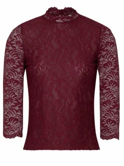 Spieth & Wenksy Blusen*Damen Dirndlbluse - Amberg rot gemustert