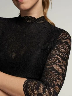 Spieth & Wenksy Blusen*Damen Dirndlbluse - Amberg schwarz gemustert