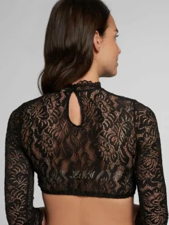 Spieth & Wenksy Blusen*Damen Dirndlbluse - Amsterdam schwarz gemustert