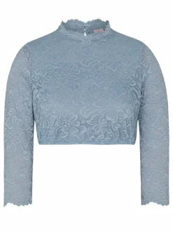 Spieth & Wenksy Blusen*Damen Dirndlbluse - Amsterdam hellblau gemustert
