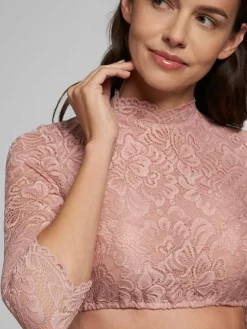 Spieth & Wenksy Blusen*Damen Dirndlbluse - Amsterdam rosa gemustert