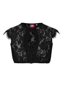 Spieth & Wenksy Blusen*Damen Dirndlbluse - Flammen Vendewaa schwarz uni