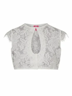 Spieth & Wenksy Blusen*Damen Dirndlbluse - Flammen Vendewaa weiß uni