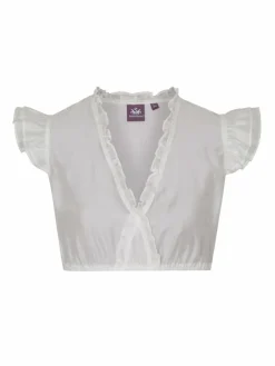 Spieth & Wenksy Blusen*Damen Dirndlbluse - Fran weiß uni