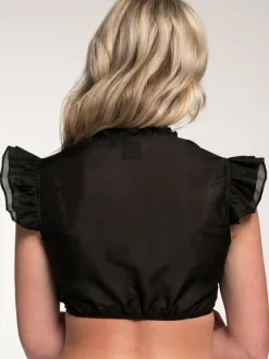 Spieth & Wenksy Blusen|Shirts & Tops*Damen Dirndlbluse - Fran schwarz uni