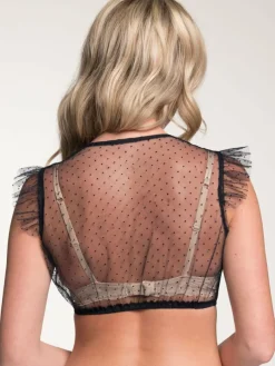 Spieth & Wenksy Blusen*Damen Dirndlbluse - Genta blau gepunktet