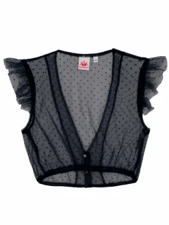 Spieth & Wenksy Blusen*Damen Dirndlbluse - Genta blau gepunktet