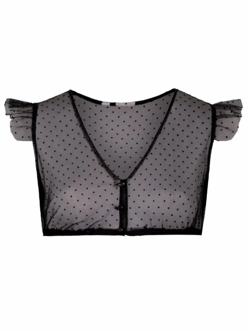 Spieth & Wenksy Blusen*Damen Dirndlbluse - Genta schwarz gepunktet