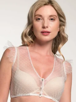 Spieth & Wenksy Blusen*Damen Dirndlbluse - Genta weiß gepunktet