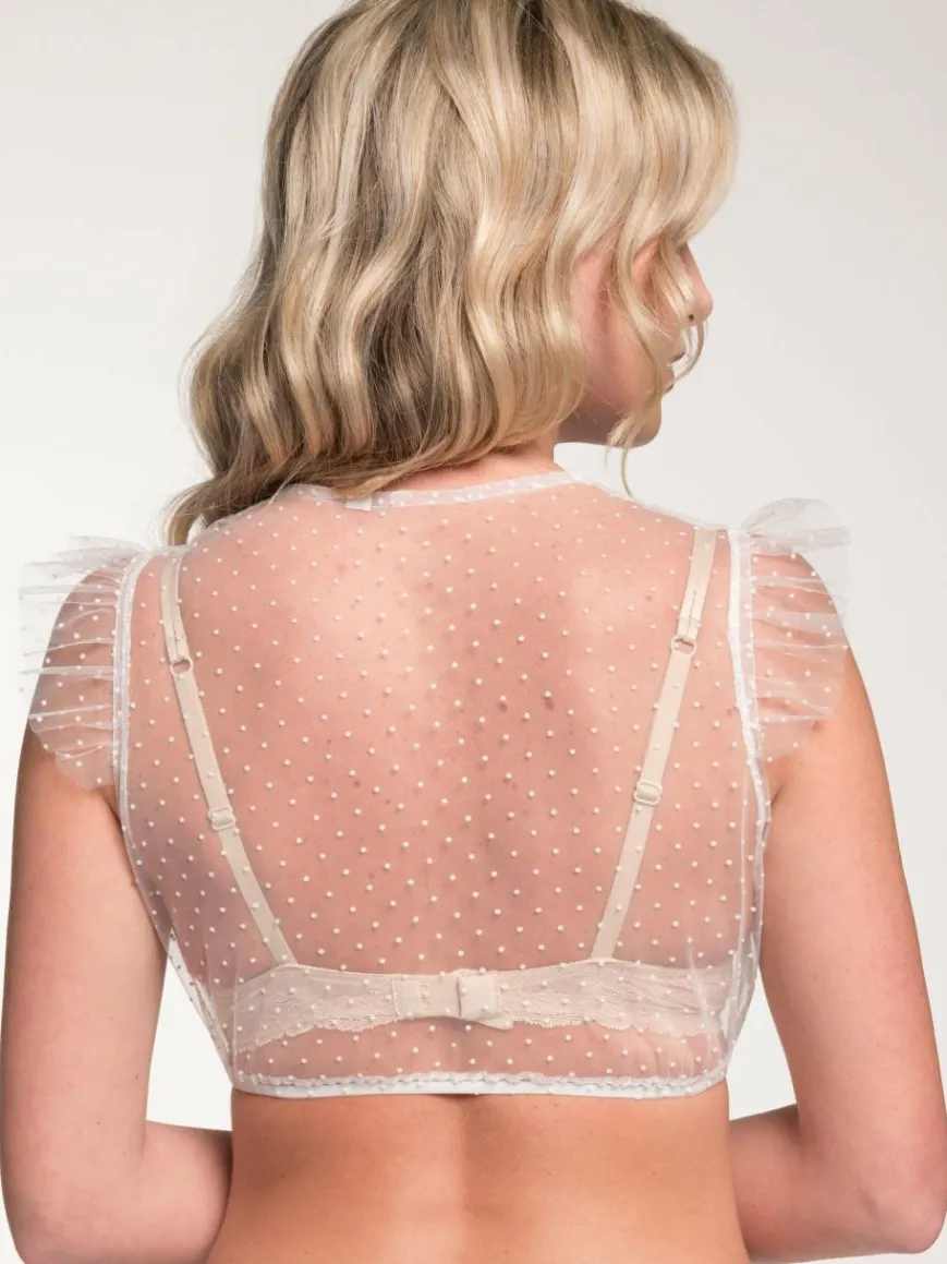 Spieth & Wenksy Blusen*Damen Dirndlbluse - Genta weiß gepunktet