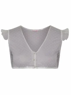 Spieth & Wenksy Blusen*Damen Dirndlbluse - Genta weiß gepunktet