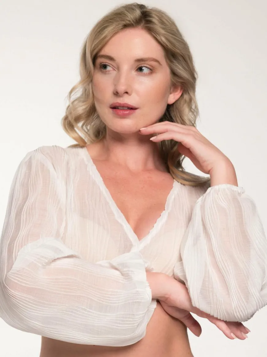 Spieth & Wenksy Blusen*Damen Dirndlbluse - Gesche weiß uni