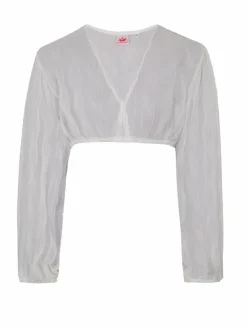 Spieth & Wenksy Blusen*Damen Dirndlbluse - Gesche weiß uni