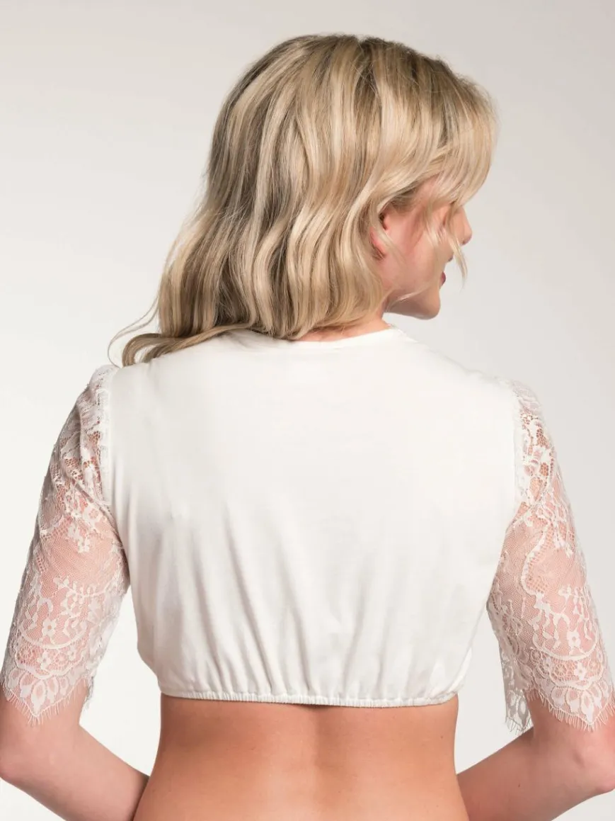 Spieth & Wenksy Blusen*Damen Dirndlbluse - Gilling weiß uni