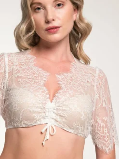 Spieth & Wenksy Blusen*Damen Dirndlbluse - Gilling weiß uni