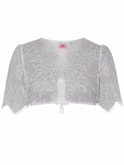 Spieth & Wenksy Blusen*Damen Dirndlbluse - Gilling weiß uni