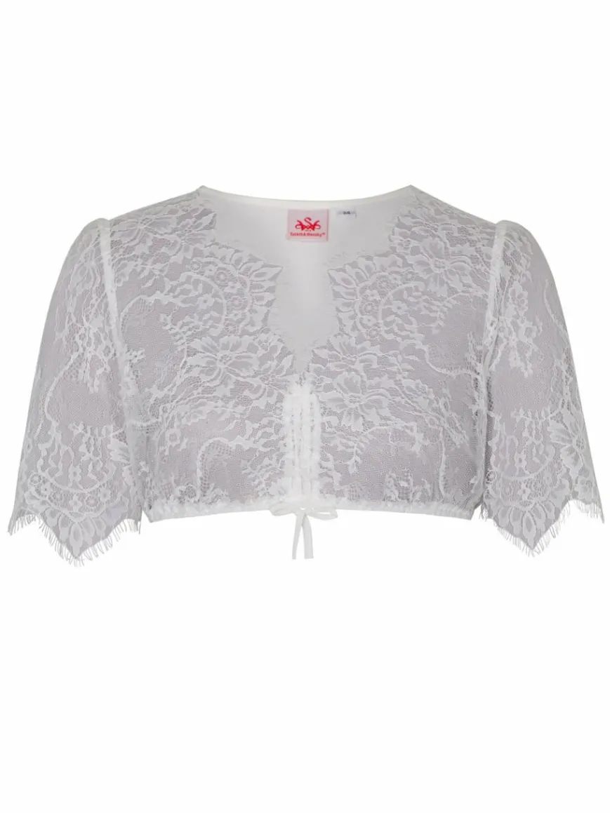 Spieth & Wenksy Blusen*Damen Dirndlbluse - Gilling weiß uni