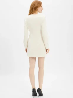 Armani Exchange Kleider*Damen Etuikleid ecru uni