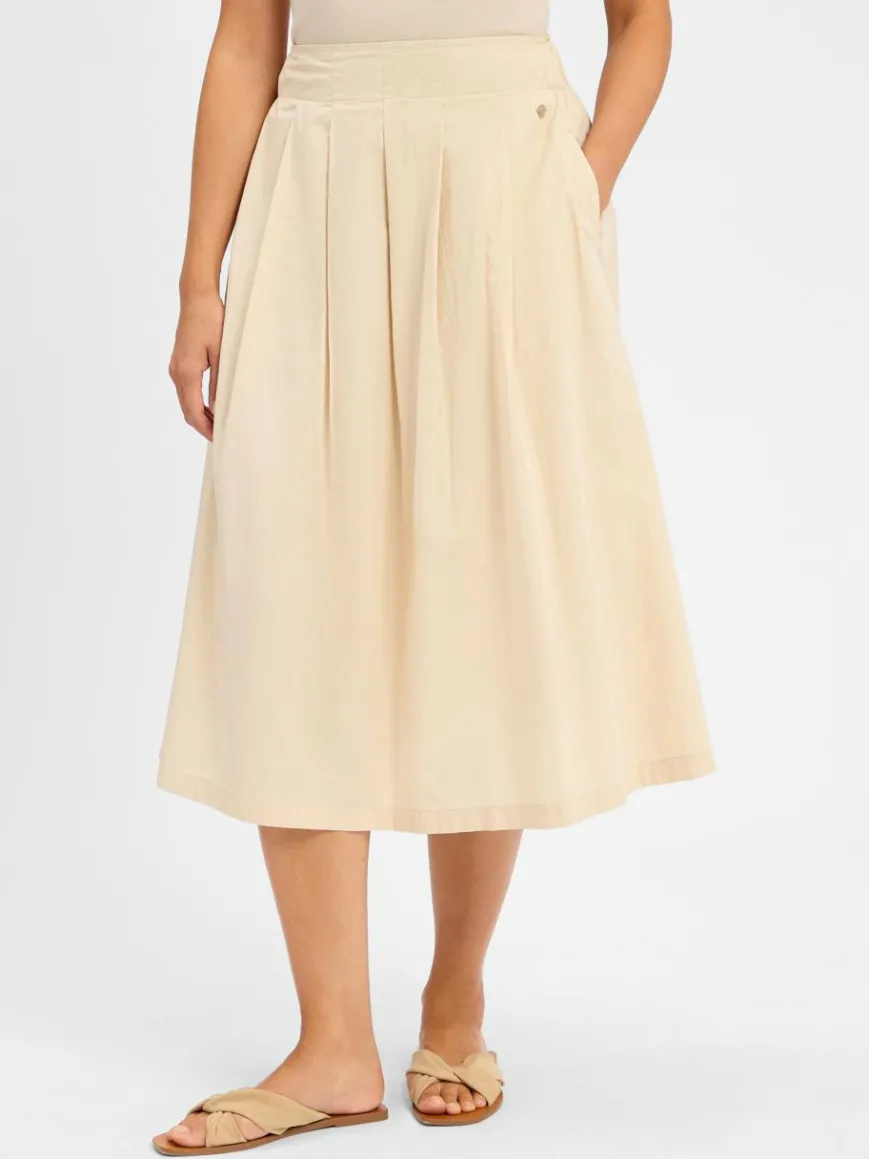 Fynch-Hatton Röcke*Damen Faltenrock sand uni