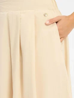 Fynch-Hatton Röcke*Damen Faltenrock sand uni