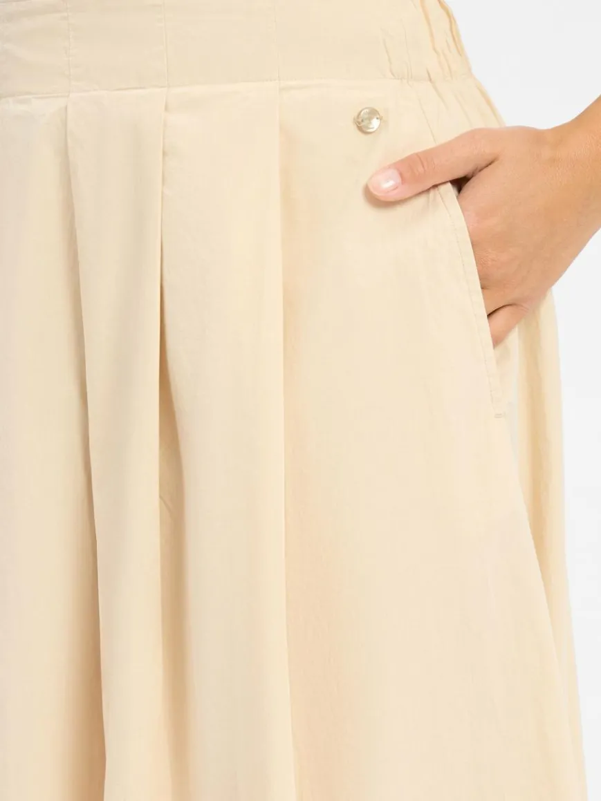 Fynch-Hatton Röcke*Damen Faltenrock sand uni