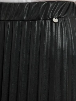 Rich & Royal Röcke*Damen Faltenrock schwarz uni