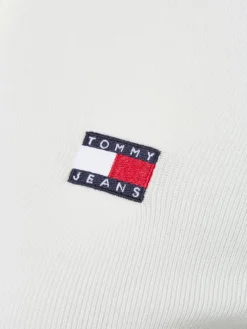 Tommy Jeans Pullover & Strickjacken*Damen Feinstrickjacke weiß uni