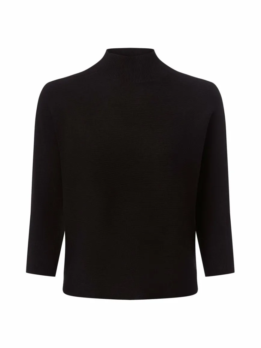 comma Pullover & Strickjacken*Damen Feinstrickpullover schwarz uni