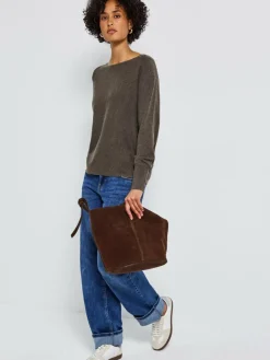 Street One Pullover & Strickjacken*Damen Feinstrickpullover braun meliert