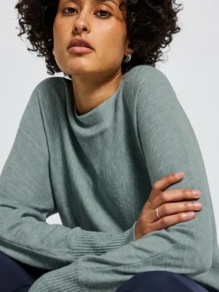 Street One Pullover & Strickjacken*Damen Feinstrickpullover mint meliert