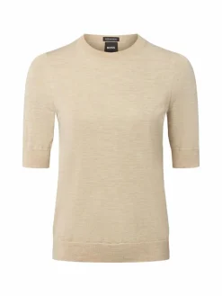 BOSS Pullover & Strickjacken|Shirts & Tops*Damen Feinstrickshirt - Farbella beige meliert