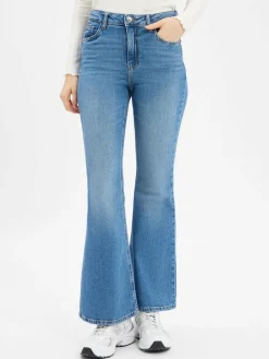 Noisy May Jeans|Hosen*Damen Flared Jeans - NMKareen medium stone uni