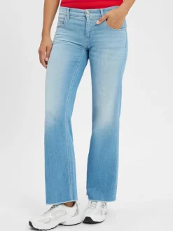 Cambio Jeans*Damen Flared Jeans - Tess light stone uni