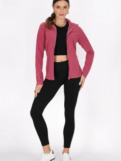 Faina Sweatshirts & Sweatjacken*Damen Fleecejacke rosa uni
