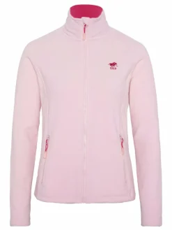 Polo Sylt Sweatshirts & Sweatjacken*Damen Fleece-Jacke rosa pink uni