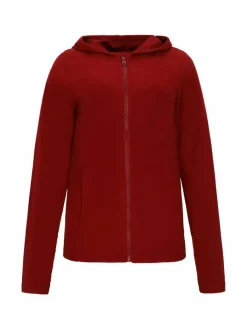 Faina Sweatshirts & Sweatjacken*Damen Fleecejacke bordeaux uni