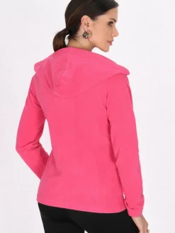Faina Sweatshirts & Sweatjacken*Damen Fleecejacke pink uni