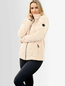 Arctic Seven Sweatshirts & Sweatjacken*Damen Fleecejacke - ASDiania beige uni