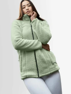 Arctic Seven Sweatshirts & Sweatjacken*Damen Fleecejacke - ASDiania mint uni
