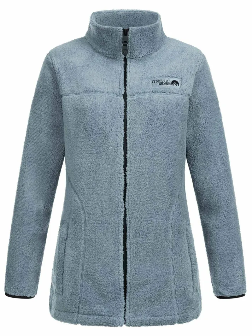 Arctic Seven Sweatshirts & Sweatjacken*Damen Fleecejacke - ASDiania blau uni