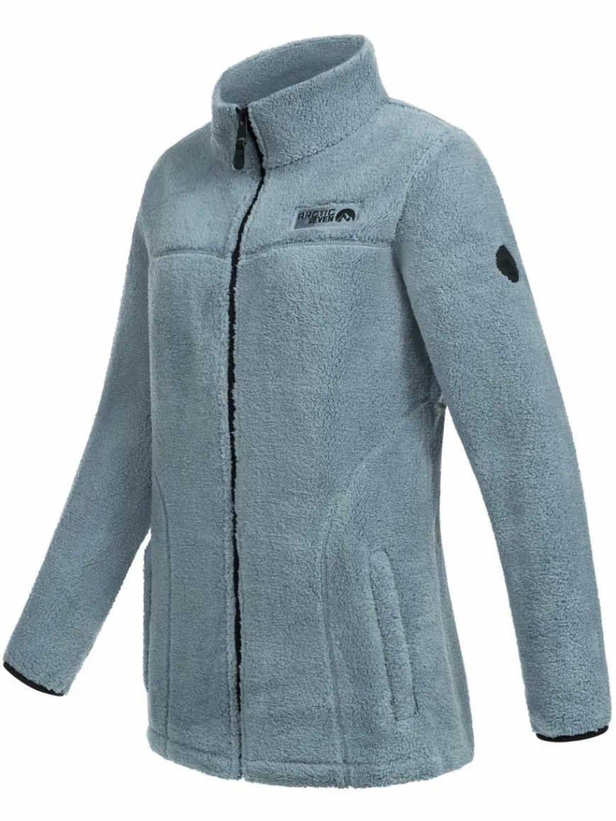 Arctic Seven Sweatshirts & Sweatjacken*Damen Fleecejacke - ASDiania blau uni