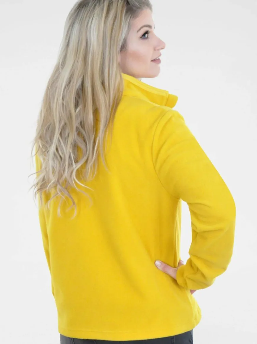 Navigazione Sweatshirts & Sweatjacken*Damen Fleecejacke - Fleecejacke gelb uni