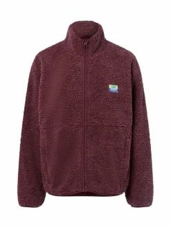 american vintage Jacken & Westen|Sweatshirts & Sweatjacken*Damen Fleecejacke - Hoktown bordeaux meliert