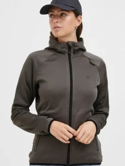 North Bend Sweatshirts & Sweatjacken*Damen Fleecejacke - NBBerta grau uni