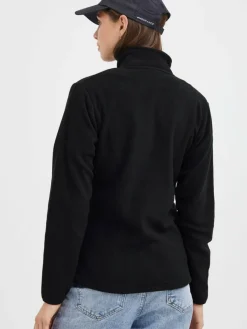 North Bend Sweatshirts & Sweatjacken*Damen Fleecejacke - NBConna schwarz uni