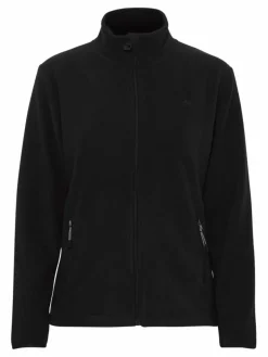 North Bend Sweatshirts & Sweatjacken*Damen Fleecejacke - NBConna schwarz uni