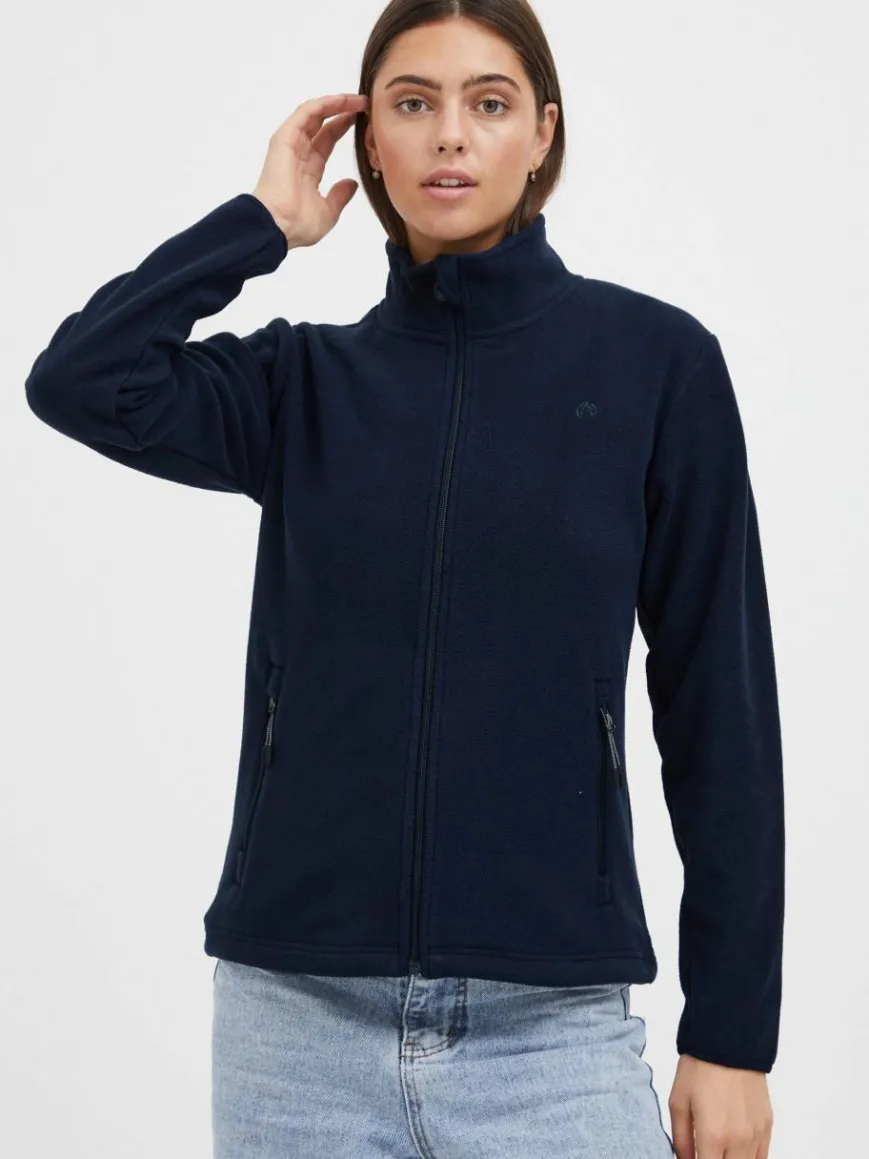 North Bend Sweatshirts & Sweatjacken*Damen Fleecejacke - NBConna marine uni