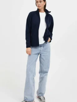 North Bend Sweatshirts & Sweatjacken*Damen Fleecejacke - NBConna marine uni